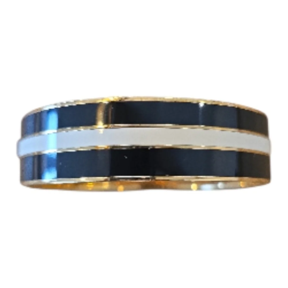 Kate Spade NY All Wrapped Up Bracelet OS Black Cream Gold - Picture 5 of 6